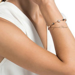 Swarovski Taşlı Rosegold  Bileklik  (Altın Kaplama)